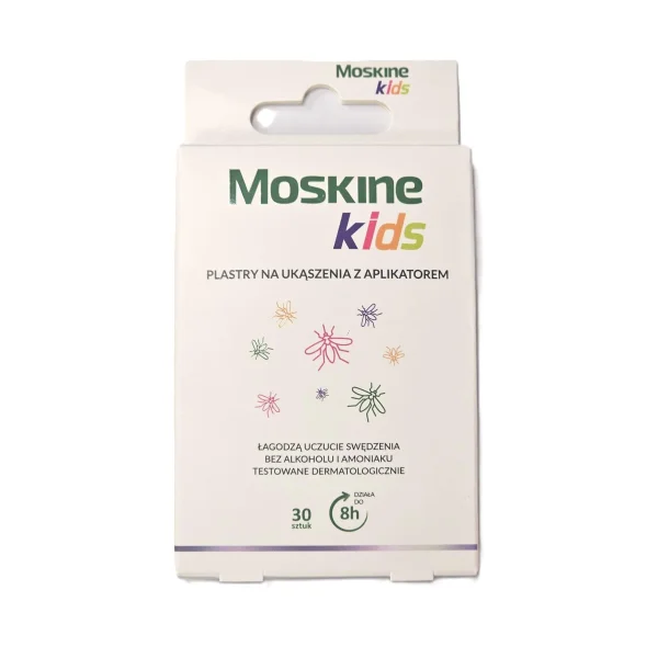 Moskine Kids, plastry na ukąszenia z aplikatorem, 30 sztuk