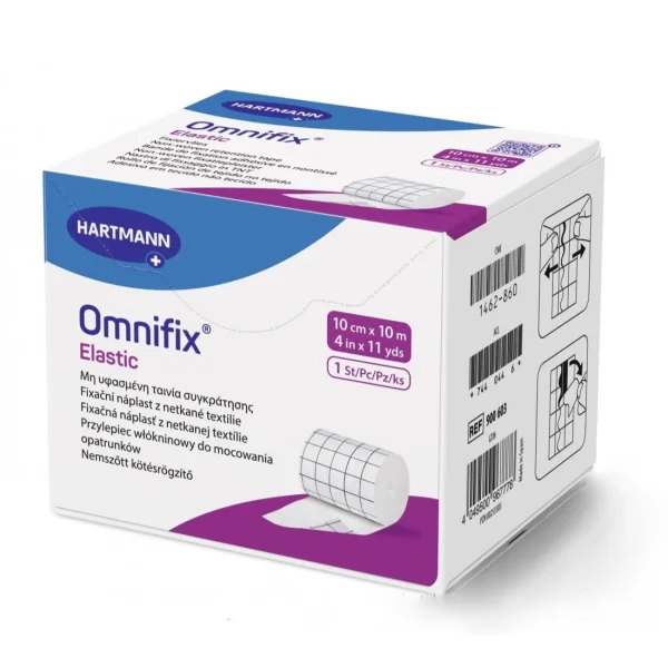 Omnifix Elastic, przylepiec włókninowy do mocowania opatrunku, 10 cm x 10 m, 1 sztuka