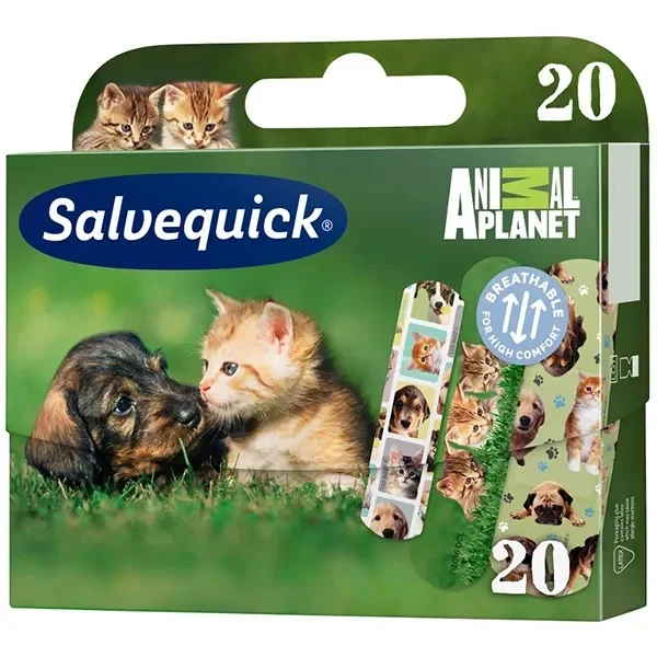 Plastry Salvequick, Animal Planet, 20 sztuk