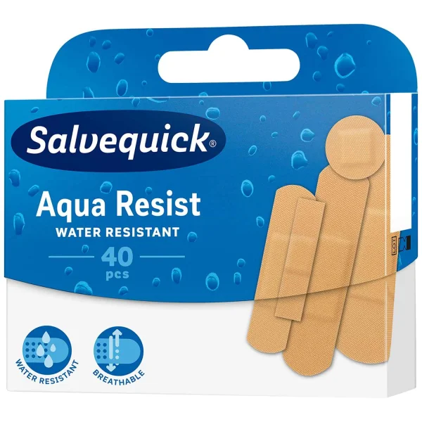 Salvequick Aqua Resist, plastry wodoodporne, 40 sztuk