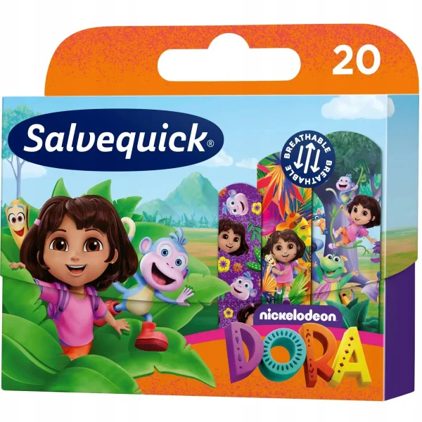 Salvequick Dora, plastry dla dzieci, 20 sztuk