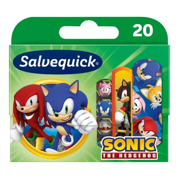 Salvequick, plastry z opatrunkiem, Sonic, 20 sztuk
