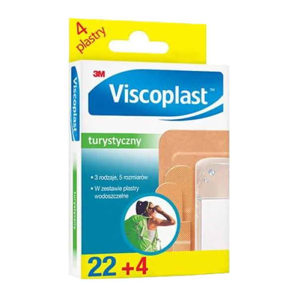 Viscoplast, Turystyczny zestaw plastrów, 26 sztuk