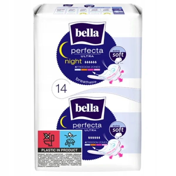 Bella Perfecta Ultra Night Extra Soft, podpaski higieniczne, 14 sztuk