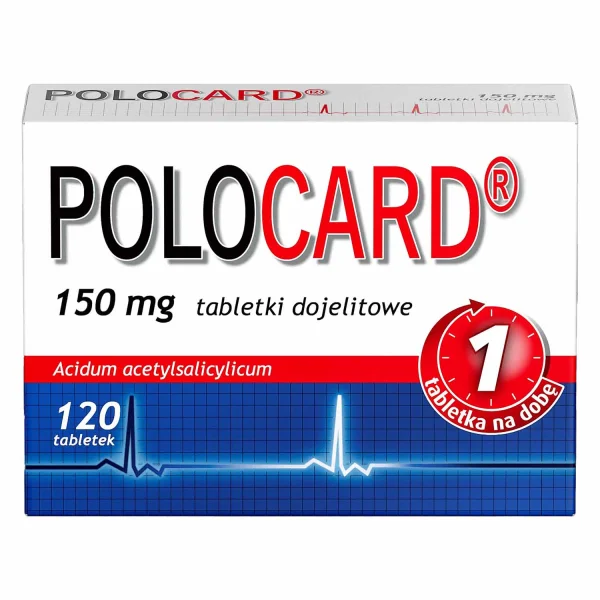 Polocard 150 mg, 120 tabletek dojelitowych