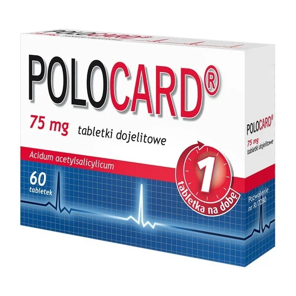 Polocard, 75 mg, 60 tabletek