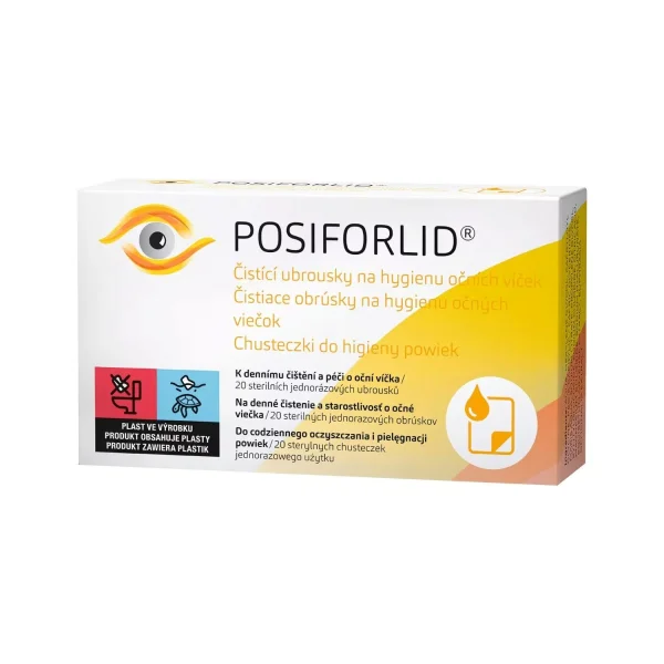Posiforlid, chusteczki do higieny powiek, 20 sztuk