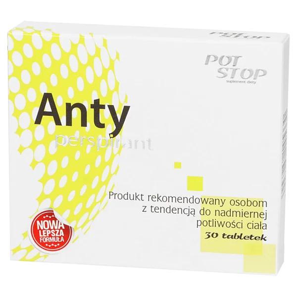 Antyperspirant PotStop, 30 tabletek