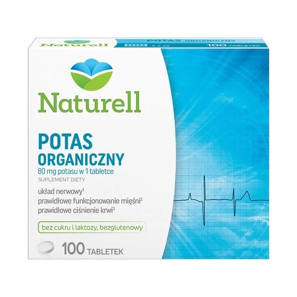 Naturell Potas Organiczny, 100 tabletek