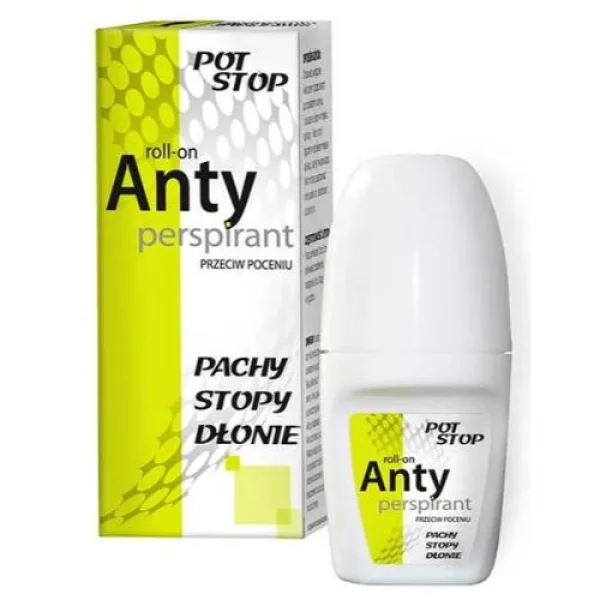Potstop, antyperspirant roll-on, do pach, stóp, dłoni, 60 ml
