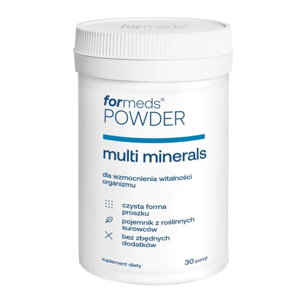 ForMeds Powder Multi Minerals, Dla wzmocnienia witalności organizmu, 30 porcji