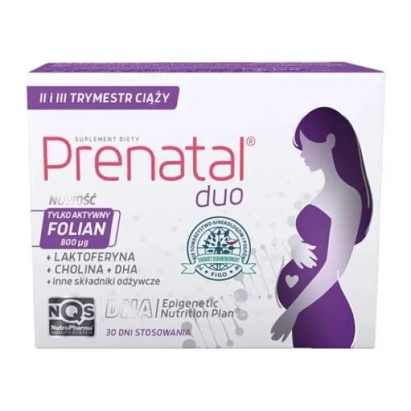 Prenatal Duo, 30 kapsułek twardych + 60 kapsułek żelowych
