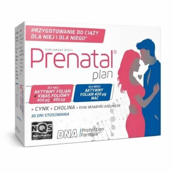 Prenatal Plan, Prenatal Primo, 30 kapsułek + Nucleox Primo, 30 kapsułek