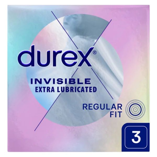 Durex Invisible, prezerwatywy supercienkie, 3 sztuki