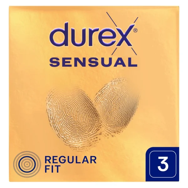 Durex Sensual, prezerwatywy supercienkie, 3 sztuki
