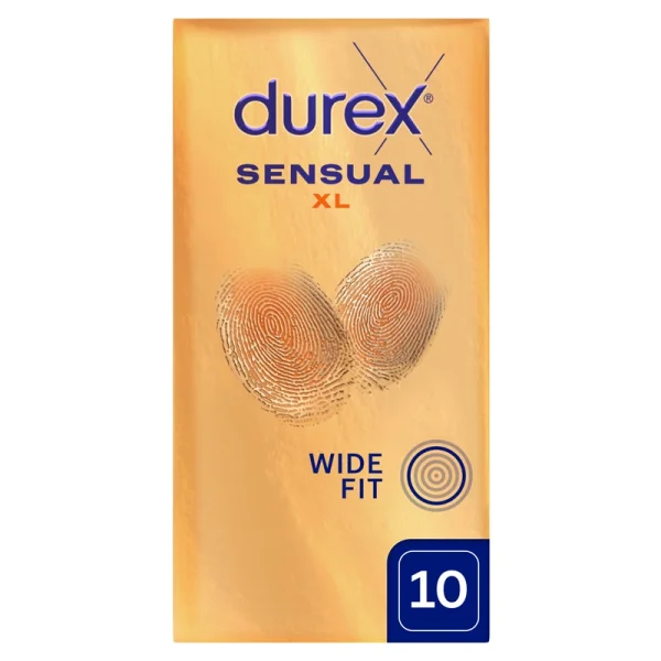 Durex Sensual XL, prezerwatywy supercienkie, 10 sztuk