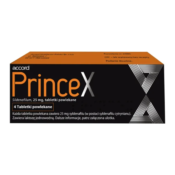 Princex 25 mg, 4 tabletki powlekane
