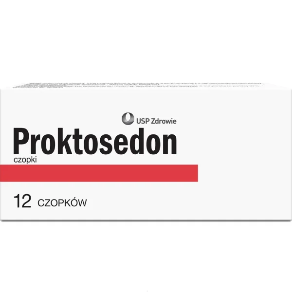 Proktosedon, czopki doodbytnicze, 12 sztuk