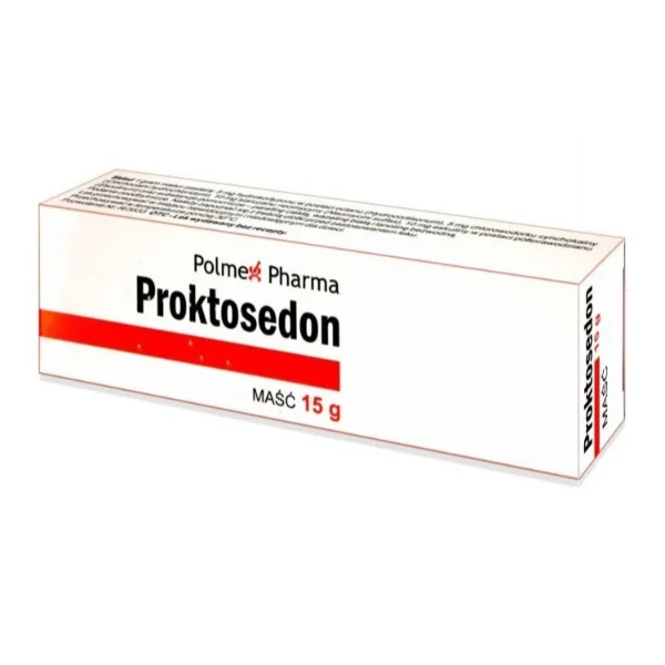 Proktosedon 5 mg + 5 mg + 10 mg + 10 mg/g, maść doodbytnicza, 15 g