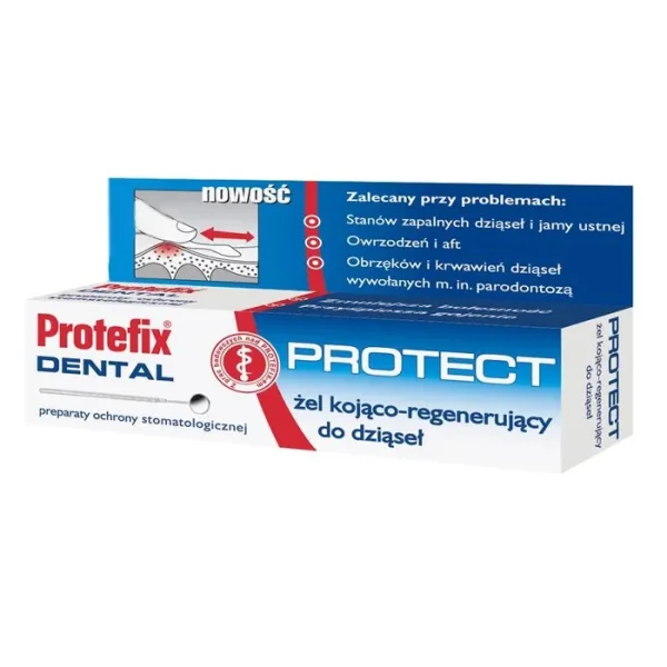 Protefix Dental Protect, żel kojąco-regenerujący do dziąseł, 10 ml