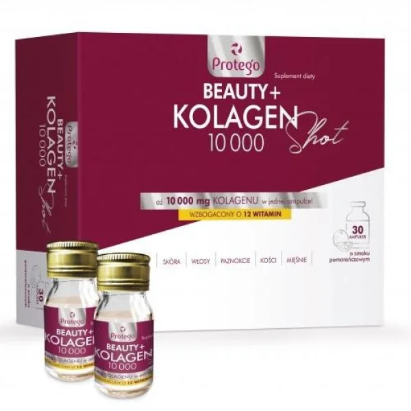 Protego Beauty+ Kolagen 10 000 Shot, 30 ampułek