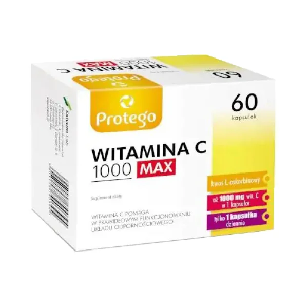 Protego Witamina C 1000 MAX, 60 kapsułek