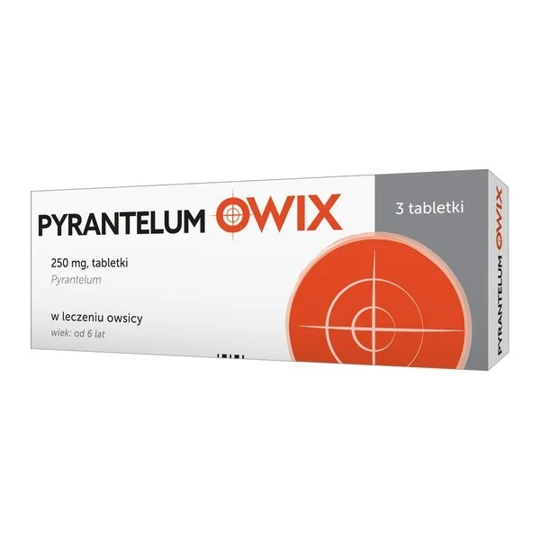 Pyrantelum OWIX 250 mg, 3 tabletki
