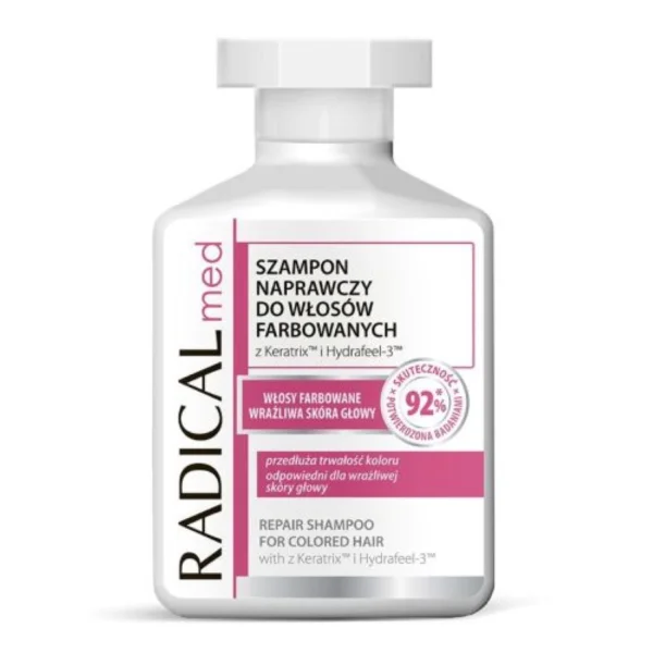 Radical Med, szampon naprawczy do włosów farbowanych, 300 ml