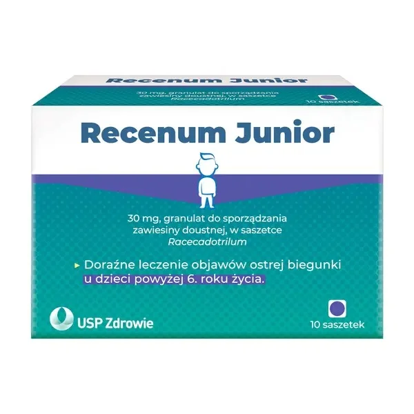 Recenum Junior, 30 mg, granulat do sporządzania zawiesiny doustnej, 10 saszetek