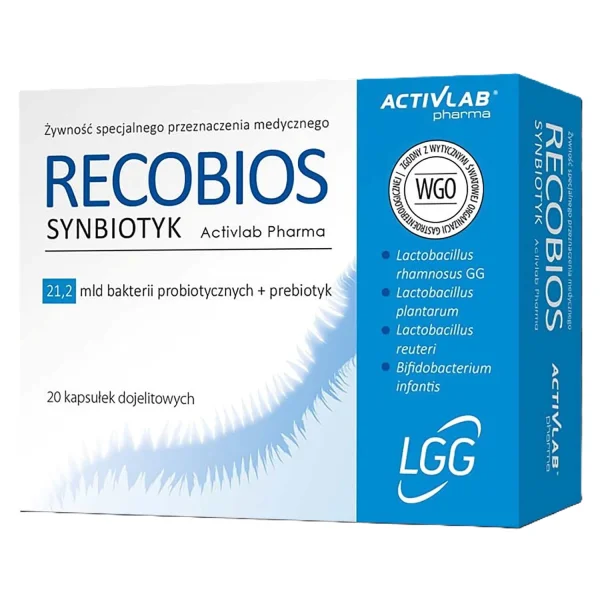 Recobios Synbiotyk, 20 kapsułek dojelitowych