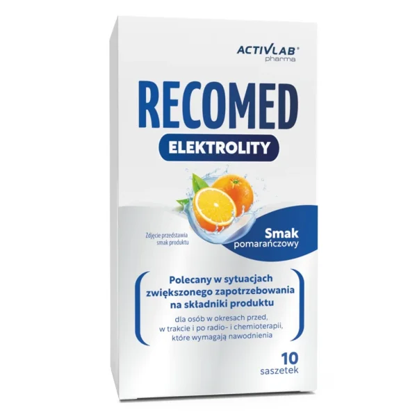 Activlab Pharma RecoMed Elektrolity, smak pomarańczowy, 14 g x 10 saszetek