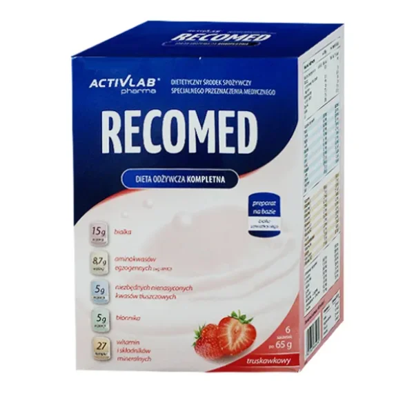 Activlab Pharma RecoMed, preparat odżywczy, smak truskawkowy, 65 g x 6 saszetek