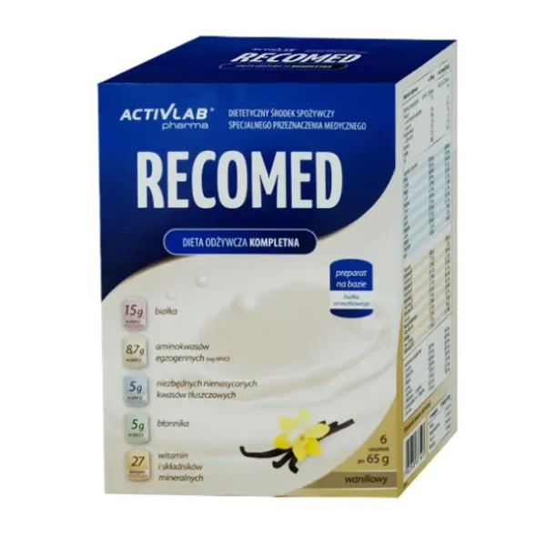Activlab Pharma RecoMed, preparat odżywczy, smak waniliowy, 65 g x 6 saszetek