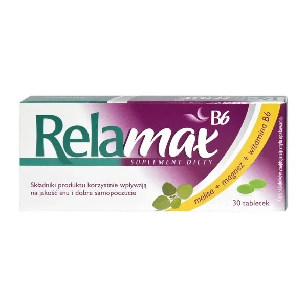 Relamax B6, 30 tabletek powlekanych