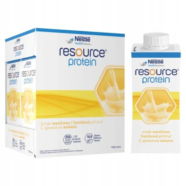 Resource Protein, preparat odżywczy, smak waniliowy, 4 x 200 ml