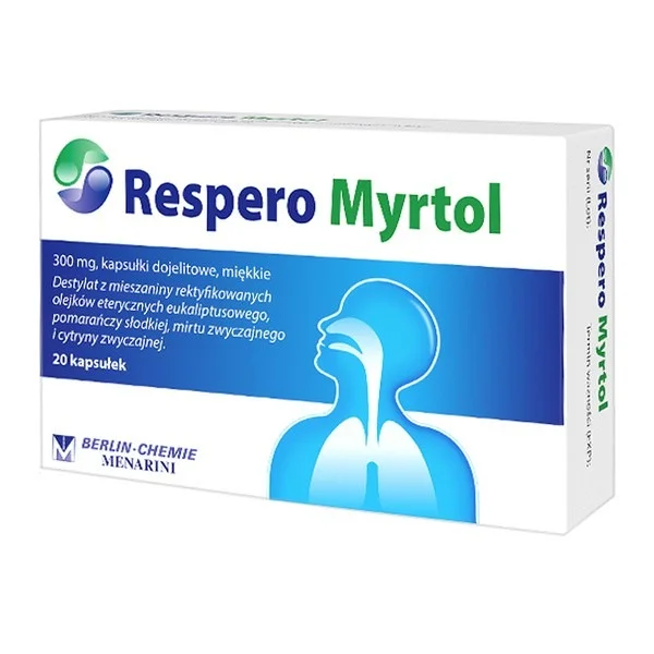 Respero Myrtol 300 mg, 20 kapsułek dojelitowych miękkich