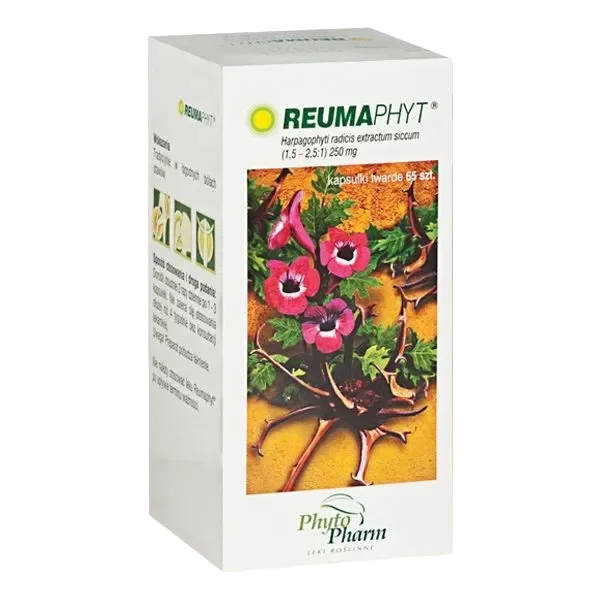 Reumaphyt 250 mg, 65 kapsułek twardych