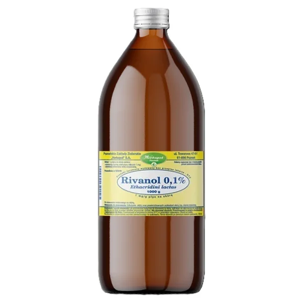 Rivanol roztwór 0,1%, płyn na skórę, 1000 g