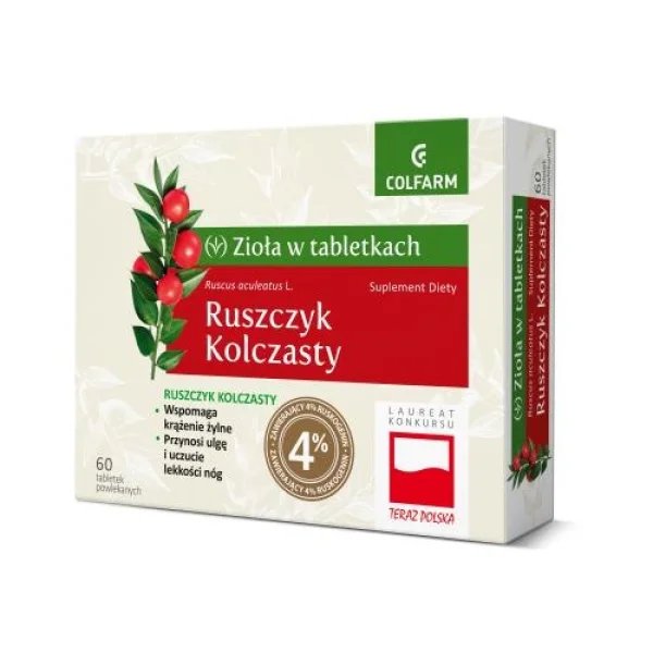 Ruszczyk kolczasty, 60 tabletek
