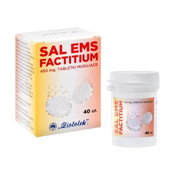 Sal Ems factitium 450 mg, 40 tabletek musujących