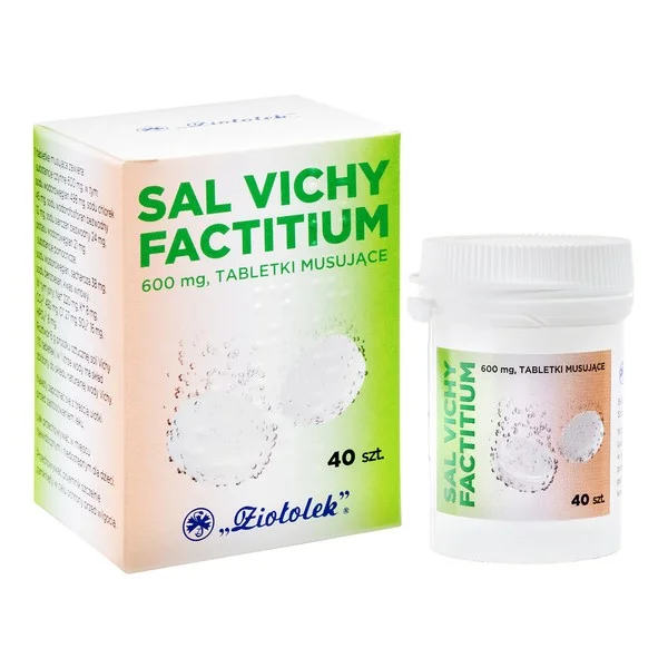 Sal Vichy factitium, 40 tabletek musujących
