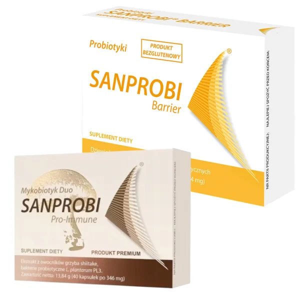 Sanprobi Pro-Immune 40 kapsułek + Sanprobi Barrier, 40 kapsułek