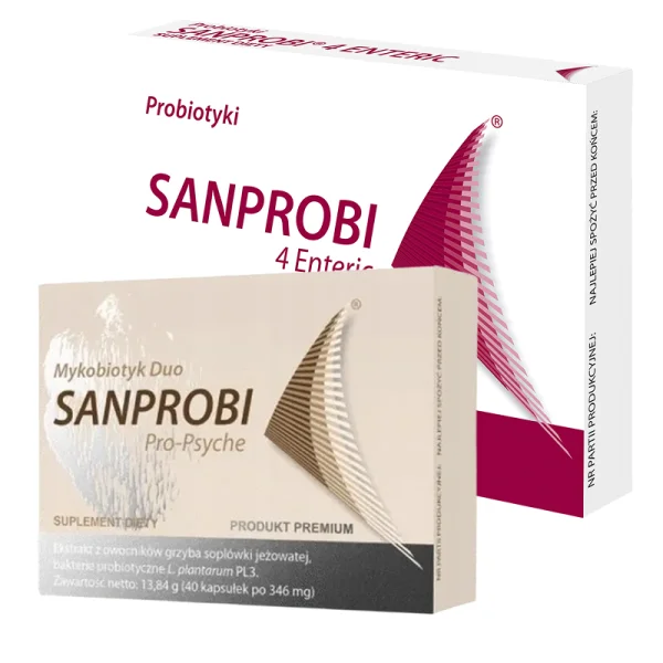 Sanprobi Pro Psyche, 40 kapsułek + Sanprobi 4 Enteric, 20 kapsułek