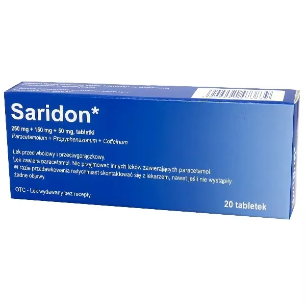 Saridon, 20 tabletek