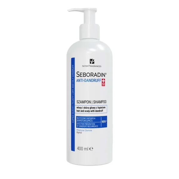 Seboradin Anti-Dandruff, szampon przeciwłupieżowy, 400 ml