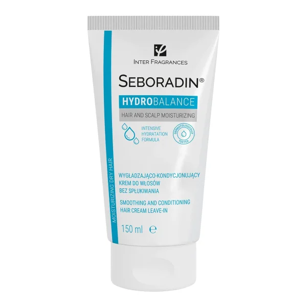 Seboradin Hydro Balance, wygładzająco-kondycjonujący krem do włosów, bez spłukiwania, 150 ml