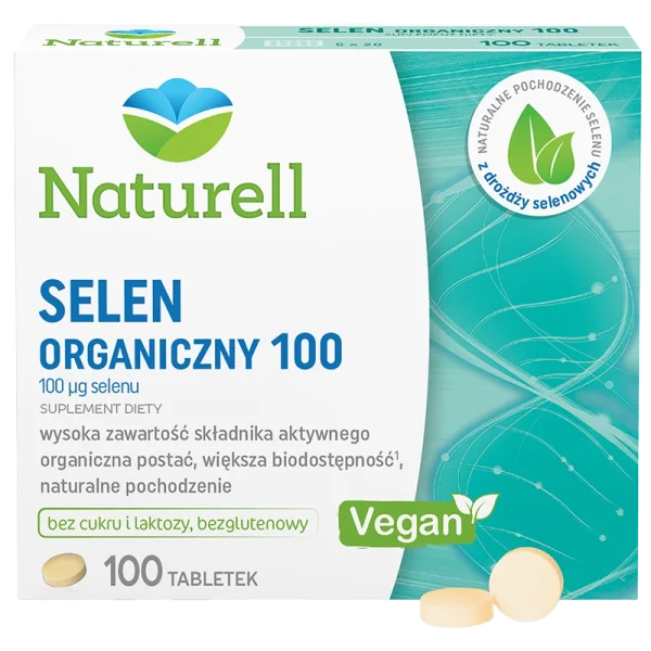 Naturell Selen Organiczny 100, 100 tabletek
