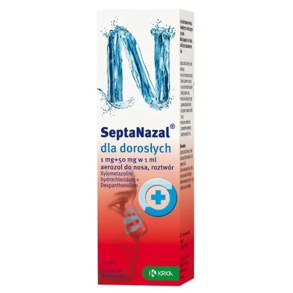 SeptaNazal dla dorosłych (1 mg + 50 mg)/ml, aerozol do nosa, 10 ml
