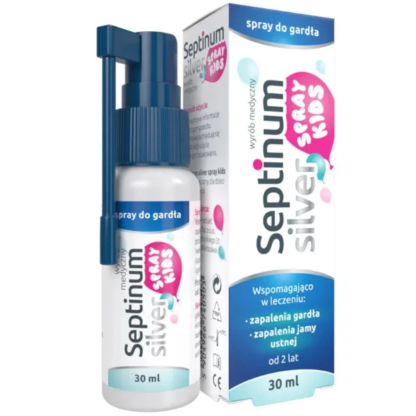 Septinum Silver Kids, spray do gardła dla dzieci, 30 ml