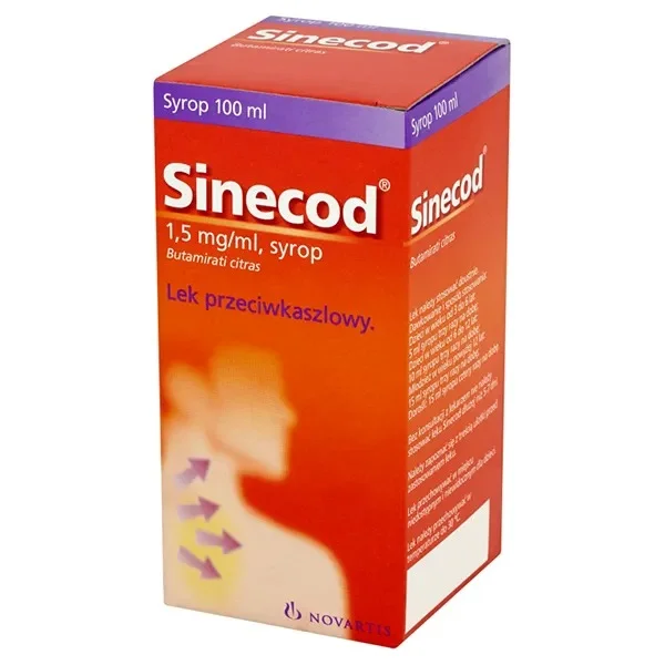 Sinecod 1,5 mg/ml, syrop, 100 ml